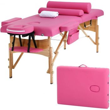 Beauty Salon Adjustable Double Fold Portable Massa